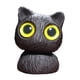 thumbnail image 2 of Estatua de gato en miniatura, artesanía, figurita, adorno creativo, decoración de escritorio, mascota de té Ojos amarillos, 2 of 9