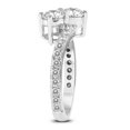 thumbnail image 2 of SZUL Women's 2 Carat TW Two Stone Diamond Ring in 14K White Gold (H-I Color, SI1-SI2 Clarity), 2 of 4