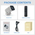 thumbnail image 5 of Mini Portable Projector with WiFi and Bluetooth, Built-in Android 12, Streaming Apps for Netflix/YouTube/Prime Video, Auto Keystone, Power Focus, 130'' Display, HDMI/USB, Ceiling Rotatable, 5 of 10