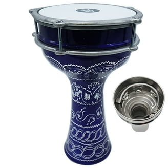 Zaza Percussion 16'' Turkish Aluminum Blue Darbuka Doumbek