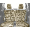 thumbnail image 2 of CalTrend Rear 50/50 Split Back & Solid Cushion Camo Seat Covers for 1996-1999 Chevy/GMC Astro|Safari - CV207-96KD Desert Insert and Trim, 2 of 3
