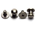 thumbnail image 3 of 30 Pack Black Round Phillips Head Button Stud Screws 6x8x8mm Chicago Screws Nail Rivet For DIY Leather Craft, 3 of 5