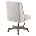 thumbnail image 3 of Linon Chaise de Bureau en Bois Rembourrée à Croix Croisée Gris Antique, 3 of 10