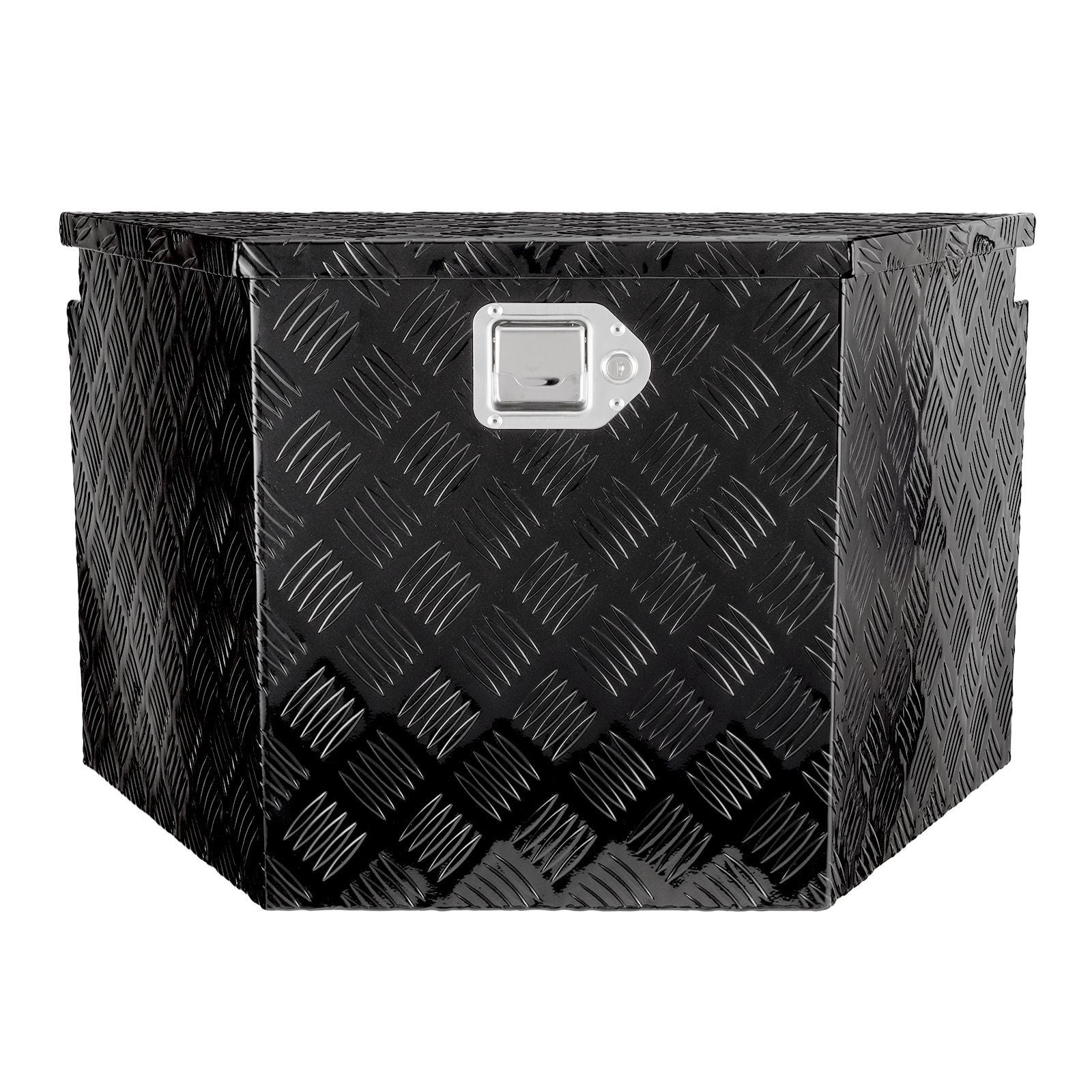 Trailer Tongue Box, Aluminum Alloy Diamond Plate Tongue Box Tool Chest, Heavy Duty Trailer Box Storage with Lock and Keys, Utility Trailer Tongue Box for Pickup Truck, RV, Trailer, 39"x16.5"x12"