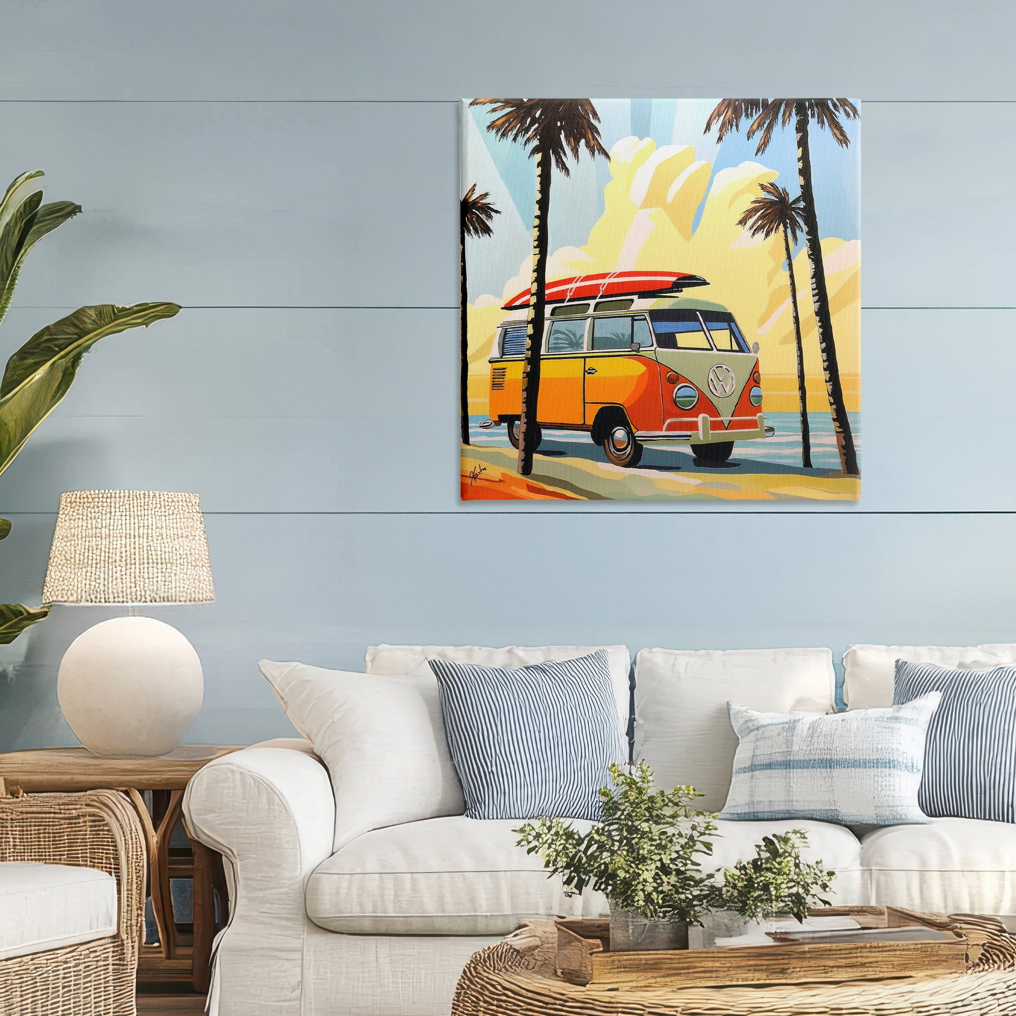 Stupell Industries Road Trip Beach Van Canvas Wall Art, design by John Jaster