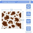 thumbnail image 5 of SKYSONIC Cow Washcloths Set of 4, Highly Absorbent Soft Cotton Fingertip Towels for Bathroom, Kitchen, Gym, Spa, Home Decor 12 x 12 Inch, 5 of 7