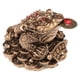 thumbnail image 1 of Figura de rana de dinero de resina de sapo de la riqueza de tres patas del Feng Shui tradicional chino Bronce, 1 of 9