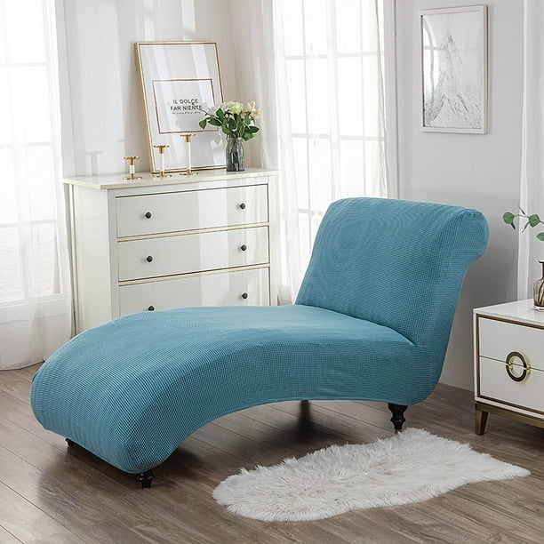 1pc Armless Chaise Slipcover Stretch Chaise Lounge Cover Indoor