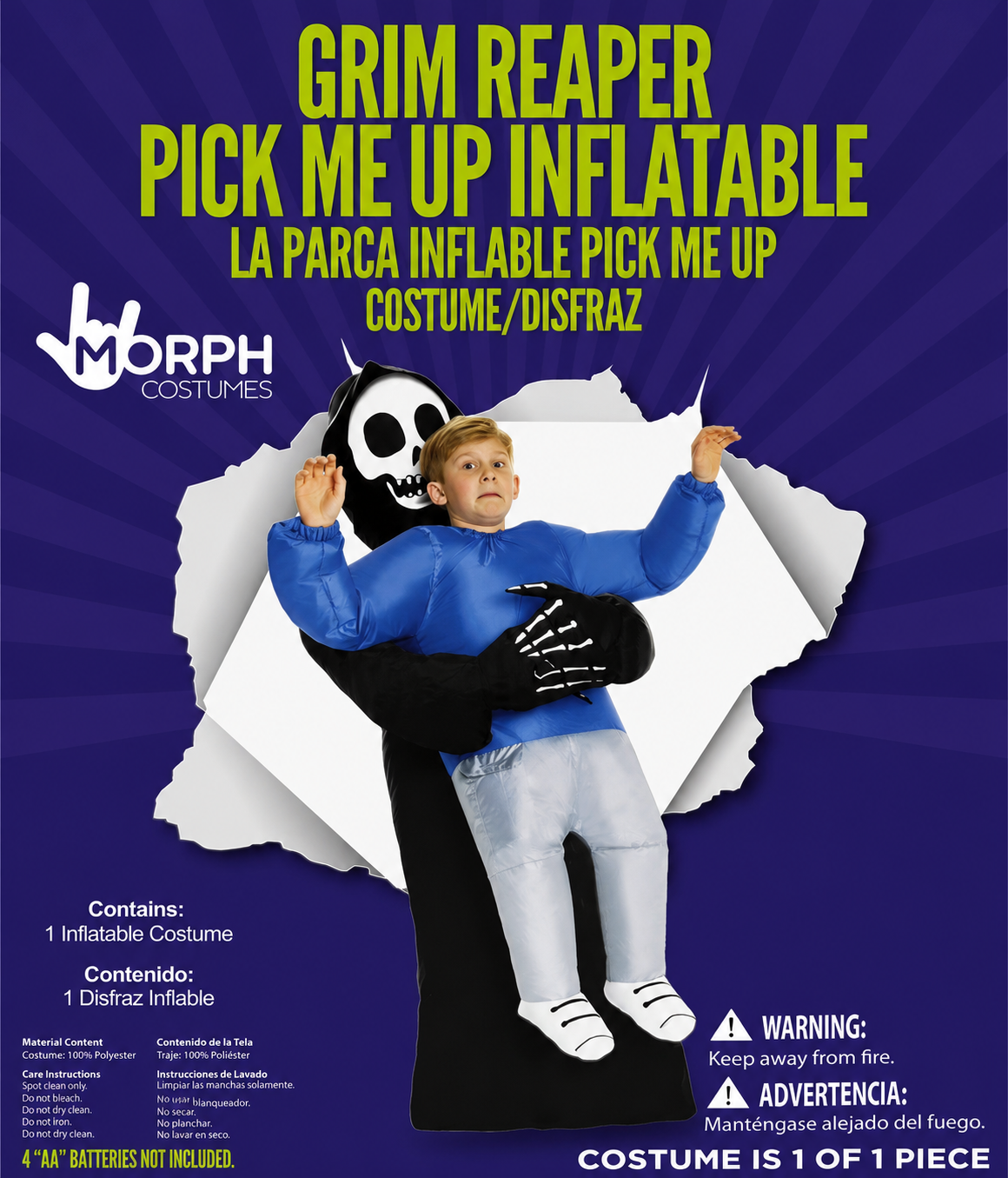 Morph Costumes Grim Reaper Pick Me Up Inflatable Costume photo 6
