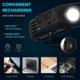 thumbnail image 4 of Paquete de 2, faros delanteros LED recargables,recargables, tira de LED con sensor de movimiento, 10 modos, faros LED impermeables para camping, senderismo, correr XianweiShao 8390615103824, 4 of 5