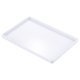thumbnail image 1 of Bandeja de comida rápida Uxcell 11x8", bandeja rectangular reutilizable de plástico con superficie lisa blanca, 1 of 5