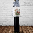 thumbnail image 5 of COMIO  Canvas Tote Bag Flowers Bible Shopping Bag Christian Gift Floral Tote Aesthetic Reusable Grocery Religious Bag, 5 of 5