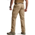 thumbnail image 4 of Domzest Mens Hiking Pants Lightweight Ripstop Tactical Pants Water Resistant Breathable Cargo Pants with Pockets Light Green M, 4 of 4