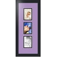 thumbnail image 1 of collage photo frame double mat with 3 - 3.5x5 openings and  black frame, 1 of 2