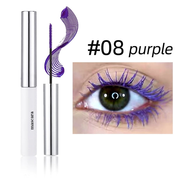 Pisexur Belleza Maquillaje 12 ojos negros coloridos para Halloween, sin grumos ni rizos.para mujeres y hombres