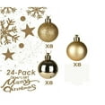 thumbnail image 3 of RBCKVXZ 24Pcs Christmas Tree Balls Ornaments for Xmas Christmas Tree 30mm/1.18" Shatterproof Christmas Decorations Hanging Bulbs for Holiday Wedding Party Christmas Gifts on Clearance, 3 of 6