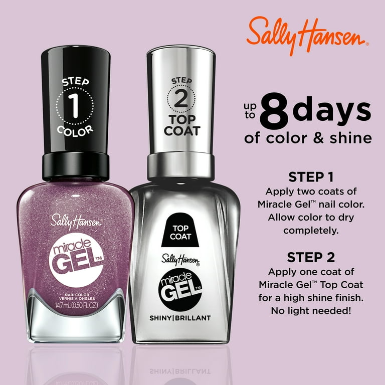 Sally Hansen Miracle Gel Nail Polish, Metro Midnight, 0.5 fl oz