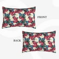 thumbnail image 2 of Pofeuu Beautiful Flower Print Polyester Microfiber Plush Pillowcases, Super Soft and Cozy Pillow Case Covers with Envelop Closure（Pillow core not included）-16"x24", 2 of 6