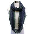 thumbnail image 3 of Navy Blue Gauze Weave Light Infinity Scarf, 3 of 3