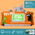 thumbnail image 3 of Toallitas para perros PET N PET 100% a base de plantas, 100 unidades, sin perfume, 3 of 9
