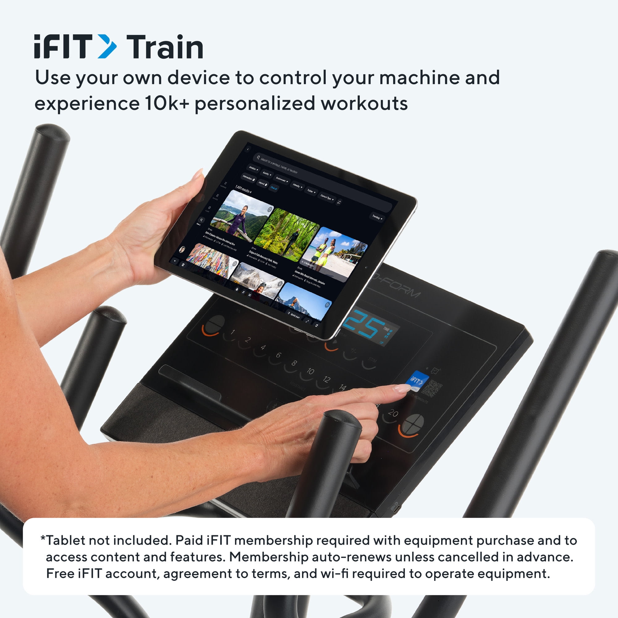 ProForm Sport Elliptical with 5" LCD Display & Device Shelf, 20 Resistance Levels, Silent Magnetic Resistance™, SmartAdjust™, & Powered by iFIT