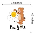 thumbnail image 4 of Babies Bee You Cute Cartoon Wall Decal Decoration Honey Bee Vinyl Wall Sticker Decal Art Lasts Years and Easily Removable - Size: 32 In(W) x 40 In(H), 4 of 5