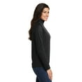thumbnail image 3 of Port Authority Ladies Pinpoint Mesh 1/2 Zip -M (Black), 3 of 6