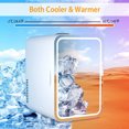 thumbnail image 5 of 1.6GAL Beauty Fridge Mini Cosmetic Refrigerator Makeup Cooler Warmer+Mirror Door, 5 of 8