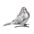 thumbnail image 3 of Paquete Pájaros Decorativos de Espuma Artificial, Adornos de Pájaros Ostentosos, Artesanía DIY para El Hogar para Decoración odas, Sumistr Plata Macarena Artificial Birds Garden, 3 of 7