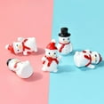 thumbnail image 5 of 20 piezas Mini muñeco de nieve vacaciones mesa miniatura Navidad muñeco de nieve figuritas DIY globo de nieve pequeño muñeco de nieve paisaje de invierno, 5 of 5