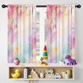 thumbnail image 5 of Blackout Kids Curtains,Colorful Floral Pattern Childrens Insulated Curtains Set Of 2,Bedroom Essentials,Toddler Room Decor 42"x54", 5 of 5