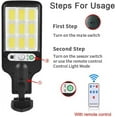 thumbnail image 6 of 2-PACK 990000LM LED Solar Street Light Commercial Dusk To Dawn Outdoor Road Wall Lamp, 6 of 9