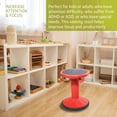 thumbnail image 5 of Pearington SitFree Height-Adjustable Wobble Stool, Red, 5 of 7