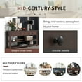 thumbnail image 4 of 50" Solid Wood Console Table Sofa Table with Storage Drawers and Bottom Shelf Entryway Table for Entry Hallway Foyer Sofa Couch Table, Espresso, 4 of 8