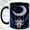 Black, variant on Starry Astronaut Coffee Mug, Moon Swing Mug, Ceramic 11 oz