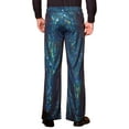 thumbnail image 3 of INSPIRE CHIC Sequins Pants for Men's Metallic Wide Leg Glitter Bell Bottom Flared Pants 38 Green, 3 of 6