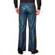 thumbnail image 3 of Pantalones de lentejuelas INSPIRE CHIC para hombres, pantalones anchos metálicos con brillo, campana y acampanados 30 Verde, 3 of 6