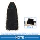 thumbnail image 4 of Interruptor de ventana eléctrica Unique Bargains para Mercedes-Benz C300 C43 AMG Metris No.2059057011 Interruptor de control de ventana ABS Beige lado del conductor delantero, 4 of 7
