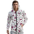 thumbnail image 2 of Hello Kitty Zip-Up Hoodie Pullover Hooded Long Sleeve Sweatshirts Tops Blouse with Pocket for Mens Womens, 2 of 8