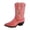 Pink, variant on Christalo Vintage Cowboy Boot Shaped Resin Vase Planter, Rustic Farmhouse Tabletop Flower Pot for Dried Flowers, Western Home Decor Accessory