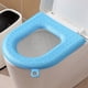 thumbnail image 1 of Accesorios de baño Asiento de inodoro de EVA Asiento de inodoro doméstico Asiento de anillo Funda de asiento impermeable ligera para asiento de inodoro con asa Adaptable a diferentes estaciones Cojín, 1 of 7