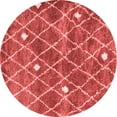 thumbnail image 1 of Ahgly Company Indoor Round Trellis Red Modern Area Rugs, 8' Round, 1 of 4