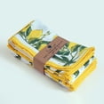 thumbnail image 3 of Fingercraft Cloth Napkin, Cotton Linen Blend Printed Table Napkins, Soft and Absorbent Fabric, 12 piece , 20x20In Lemon Print, 3 of 7
