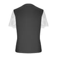 thumbnail image 4 of Buigttklop Womens Tops 2024,Women'S Solid T-Shirt Lace Short Sleeves Blouse Round Neck Casual Tops, 4 of 5