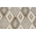 thumbnail image 3 of Casavani Hand Block Print Dhurrie Gray Rectangle Kilim Outdoor Yoga rug 4x12 Feet, 3 of 5