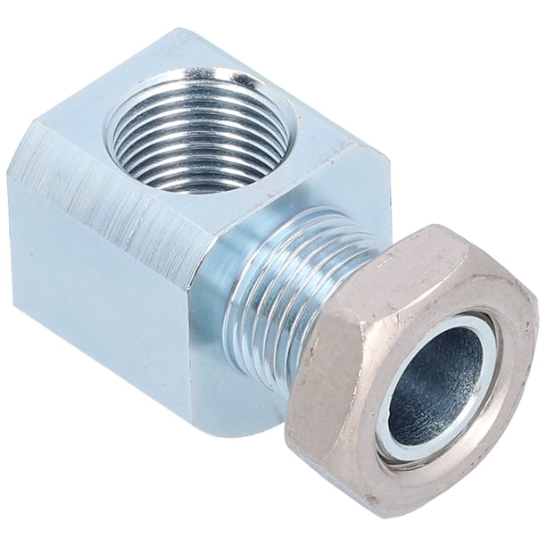 Extensor de sensor de oxígeno de 90° M18x1.5 Adaptador espaciador de extensión de hierro Accesorio universal para automóvil Jadeshay A