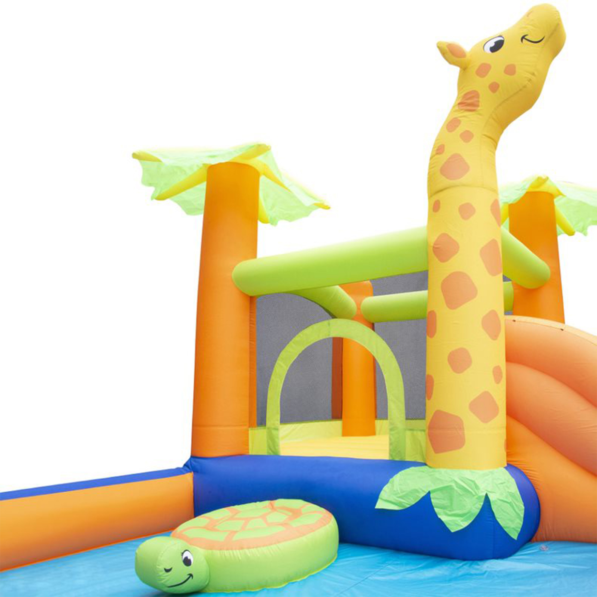 Banzai Safari Splash Water Park Inflatable Bouncer with Cannon and Blower - image 10 of 12
