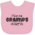 thumbnail image 3 of Inktastic I Love My Gramps with Hearts Boys or Girls Baby Bib, 3 of 4