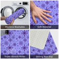 thumbnail image 4 of Haiem Purple Snowflake Elegance Front Door Mat Indoor Outdoor Entrance, Waterproof All-Season, All-Weather Doormat, Durable Flannel Fabric, Fade Resistant, Low Profile, 16x24in, 4 of 8