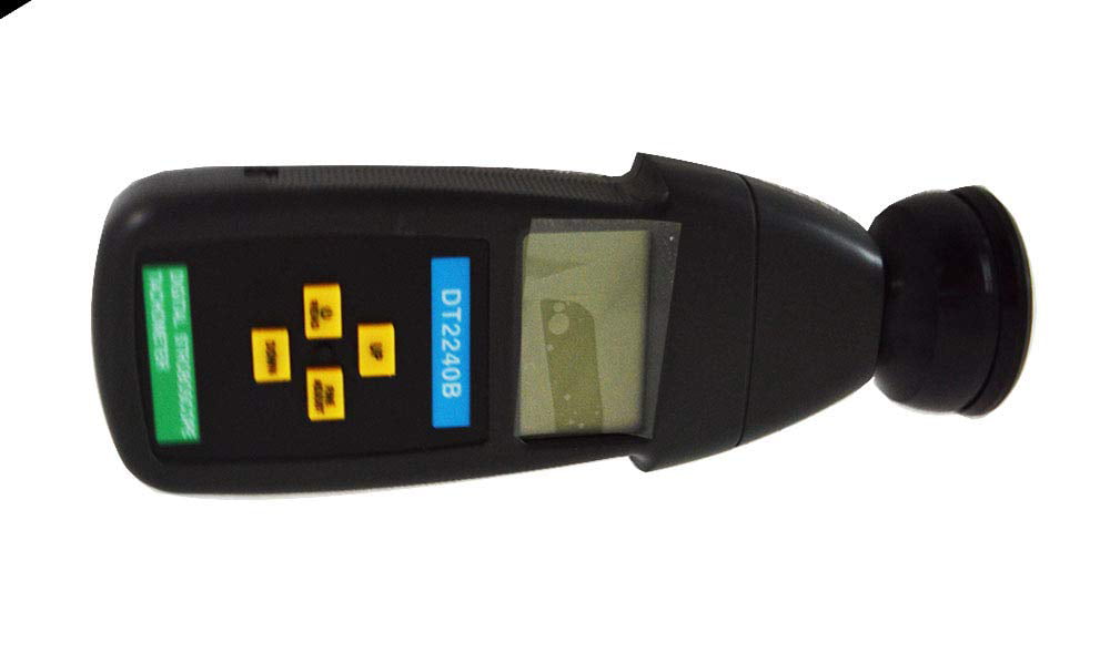 KEKEYANG Gauge Portable Digital Stroboscope Flash Tachometer Revolution Meter 60-40,000RPM for DT2240B Tachometer 